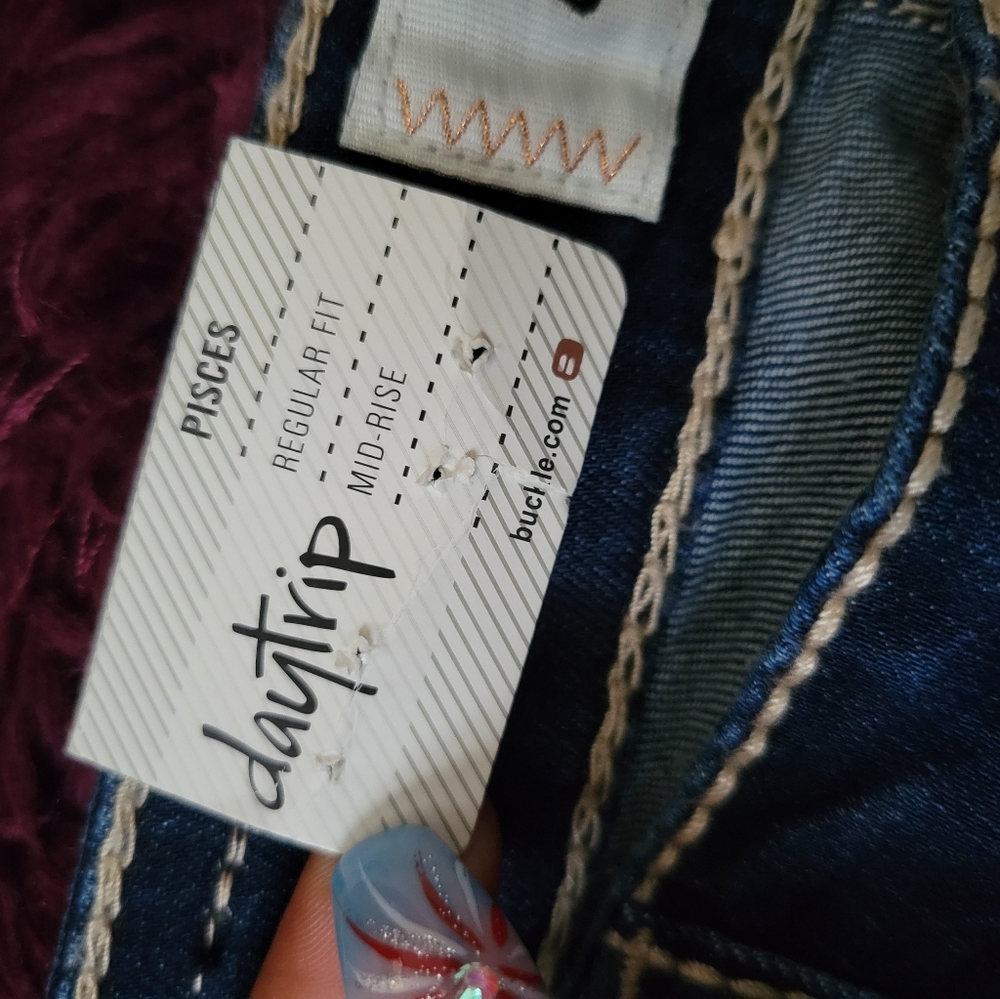 Daytrip buckle jean shorts 27 7 denim new - Picture 3 of 4
